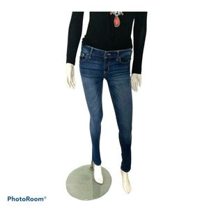 HOLLISTER Navy Blue Skinny Jeans W26 Low Rise
